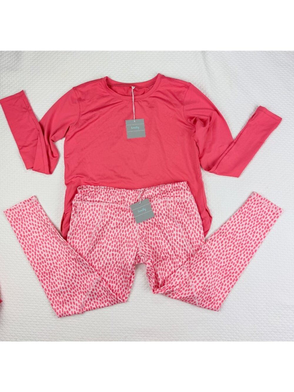 Honesty Girls Activewear Set Large 12 - 14  Athletic Leggings Sports Top Tee